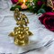 Peacock Deepam Brass Finish Diya Annam Deepak Samai Oil Lamp with Base Indian Festival Diwali Diya Hindu Puja Religious Home Decor Pooja Lamp Indian Housewarming Wedding Return Gift
